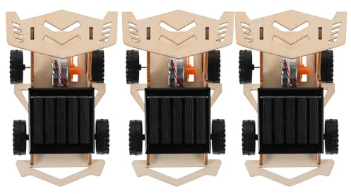 SOIMISS Kit de 3 Coches Solares Energía Solar, Juguetes Robóticos Educativos Stem, Modelos de Ensamblaje para Experimentos Científicos y Aprendizaje Práctico Stem
