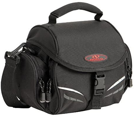 Norco Ohio Lenkertasche Fahrradtasche, Schwarz, 25 x 18 x 15 cm, 5.5 Liter