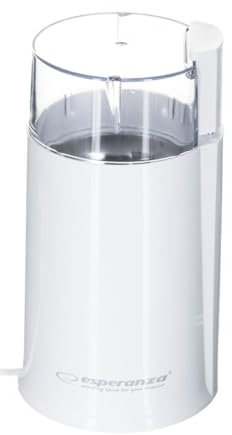 Esperanza EKC001W - Molinillo de café 8,5 x 8,5 x 18 Blanco