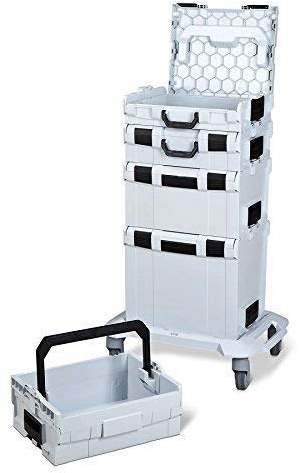 Générique L-BOXX Set de boîtes à outils empilables en ABS, compatible avec système Bosch, valise de transport modulaire pour outils professionnels