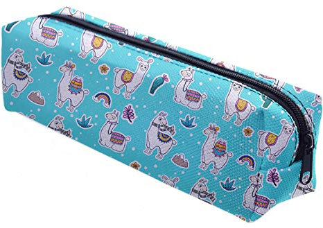 Mäppchen Federtasche Schlamperbox Federmäppchen Schüleretui Stiftemappe Llama [008]