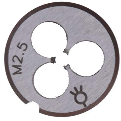 Fenteer M2,2 / M2,5 Schneideisen HSS Regelgewinde Gewindeschneider Außengewindeschneider, M2.5