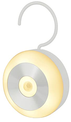 Iwinna Motion Sensor Night Light, Smart Night Light for Kids, LED Stairs NightLight Stick-On Closet Light Wall Motion Activated Lamp Warm White Light Sensor Night Lights