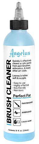 Angelus Brush Cleaner, 8 Fluid Ounce Bottle (843-08-000)