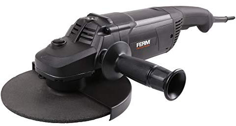 FERM Meuleuse d'angle professionnelle - 2600W - 230mm - Câble en caoutchouc de 3m