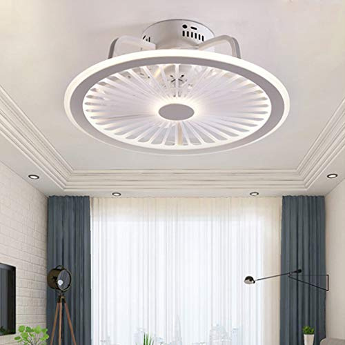 AHQX Leise Deckenventilator LED 56W Licht Mit Ultra Dünn Design Fan Deckenleuchte Schlafzimmer Kinderzimmer Esszimmer Ventilator Lampe Fan Deckenlampe Timing Fan Kronleuchter