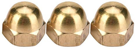 Omabeta Écrous borgnes en laiton hexagonaux haute dureté M3-M12, 10PCS M8, pour véhicules