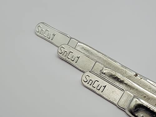 Lötzinn Stangen SnCu0,7 Dreikant Stab 100g-1kg, Lebensmittelzinn, Bleifrei, Zinn (1000)