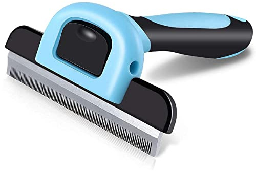 DDSHUN Deshedding verktyg – husdjur grooming borste deatting kam för korta, medelstora och långhåriga hundar, katter, hästar