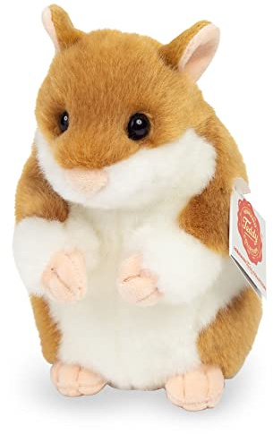 Teddy Hermann 92658 Hamster 16 cm, Kuscheltier mit idealem Recyclinganteil (Füllmaterial)