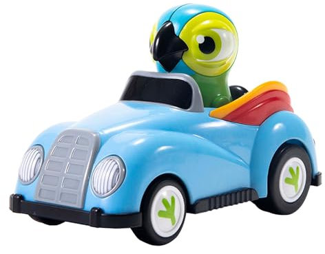 BANDAI La Granja De Zenón Vehículos de Juguete A Rodar Lorito Pepe, 12 cm, Educativo y Divertido para Niños, Promueve la Imaginación y el Juego Creativo, Materiales de Calidad y Diseño Duradero