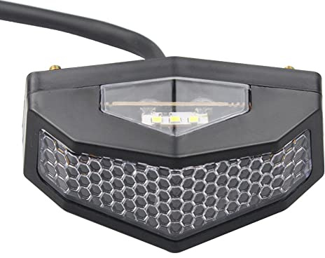 TOTMOX 1 pezzo 12V Luci posteriori a LED per moto, luci di stop, luci di freno, luci per targa impermeabili, fanali posteriori integrati