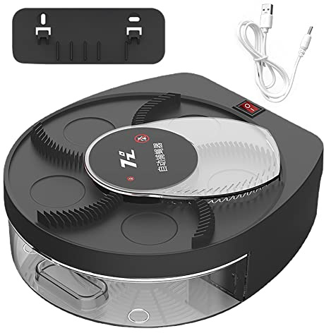 Uposao Électrique Piège À Mouches, Rotation à 360°Électrique Fly Trap Catcher Collecteur De Parasites, USB Rechargeable Tue-moustiques électrique Mur-monté pour La Cuisine Intérieure du Salon