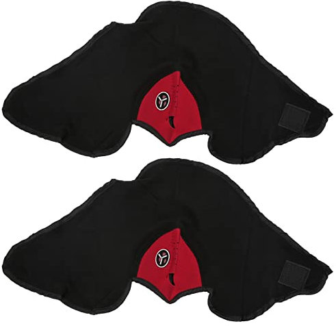 RiToEasysports Masque de Cyclisme, Demi-Masque Coupe-Vent Anti-poussière Masque de Cyclisme d'hiver pour Moto en Plein air Ski Rouge
