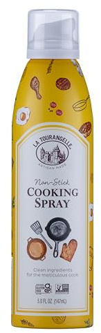 La Tourangelle, Spray de cocina antiadherente, aceite prensado expulsor, no aerosol, para sabor neutro, calor medio a alto, 5 onzas líquidas