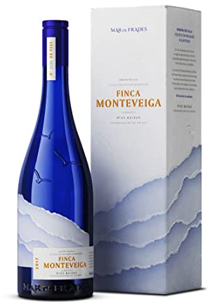 Mar de Frades – Estuche Regalo 1 Botella de Vino Albariño 750 ml, Denominación de Origen Rías Baixas - Finca Monteveiga