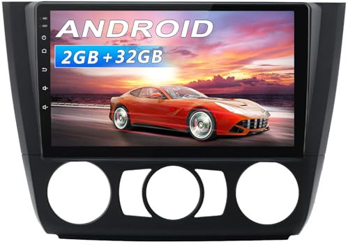 AWESAFE Android Radio mit Carplay/Android Auto Android für BMW 1er E81/E82/E87/E88 2004-2011 9 Zoll Bildschirm mit Navi Bluetooth WiFi FM RDS Radio