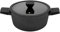 Blackmoor 67299 Neuvo 24cm Stock Pot with Lid/All Hob Types Incl. Induction, Gas, Electric/Black Non-Stick 5-Layer Cookware/Recycled Body & Soft Touch Handles