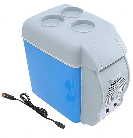 MELLYD Mini Frigo Portatile, 7.5L,Auto 12v,A Basso Rumore Freezer Portatile, Raffreddamento E Riscaldamento Dual Purpose Frigo Elettrico Portatile, per Tutti I Veicoli 12v