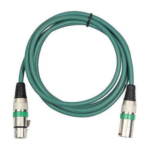 Doppelt geschirmtes 3-poliges XLR-Mikrofonkabel (Stecker auf Buchse), 1 m