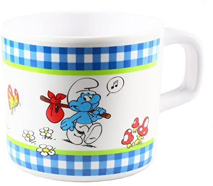 Taza de melamina KMB Los Pitufos (Pitufo paseando)