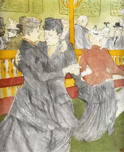 Malen-nach-Zahlen-Set Tanzen im Moulin Rouge Henri Lautrec DIY-Ölgemälde-Set Malen nach Zahlen Zeichnen auf Leinwand Kunst Heimdekoration Geschenke