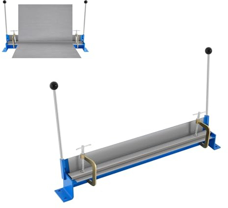 Blechbiegemaschine 760 mm Max. 90° Biegewinkel Schwenkbiegemaschine Abkantbank Kantbank zum Blech Abkanten aus Gusseisen (760mm)
