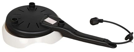 Crepera instantánea, Sartén para crepes, Crepera eléctrica para el hogar Pancake Baker, Plancha de control de temperatura automática de mano para hacer crepes con mango largo para restaurantes caseros