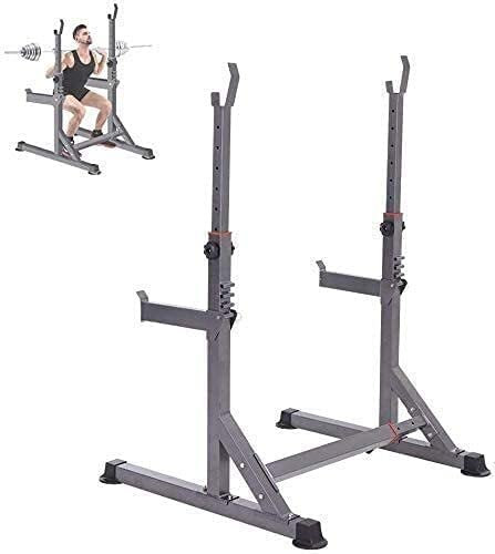 Mecmoc Barbell Rack Dip Stand Barbell Stand Weight Lifting Rack Gym Dumbbell Stand and Squat Stand Height Adjustable Dumbbell Stand Squat Stand Barbell