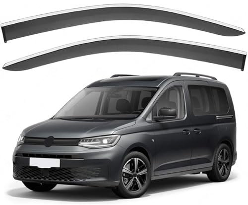 CQHJHCQ 2 Stück Windabweiser Regenabweiser für VW Caddy MK3-2K 2005-2017 2018 2019, Car Windabweiser Langlebig Robust Auto Zubehör