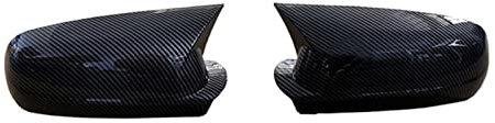 Abdeckungen Seitenspiegel Für VW Für Golf 4 Für MK4 Für GTI R 1997-2004 Reimen Horn Seite Spiegel Abdeckung Flügel Rückspiegel Kappen Rückspiegelkappe(Carbon Fiber Pattern)