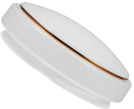 DOITOOL Plafonnier Encastré en Pvc de Forme Circulaire et Dôme, Répartition Uniforme Lumière, Facile à Nettoyer, pour Décoration Intérieure de Chambre et Salon