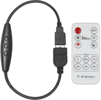 Clearhill 10 m 2-pack DC-förlängningskabel, 5,5 mm × 2,1 mm hona till hane strömledning för LED-band, säkerhetskamera, router, 5V–24V DC-adapter m.m.