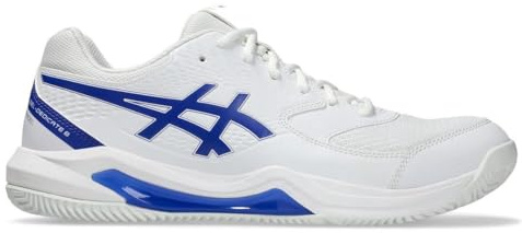 Asics Homme Gel-Dedicate 8 Padel, White Dark Cobalt, 40 EU