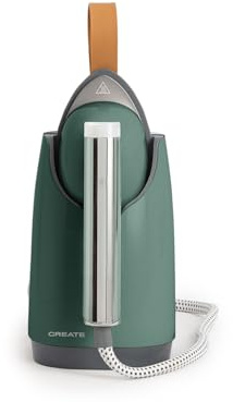 CREATE/IRON DUAL PRO/Plancha de vapor verde sage/Diseño 2 en 1, 4 modos de planchado, golpe de vapor y planchado en seco, suela antiadherente, 1630W