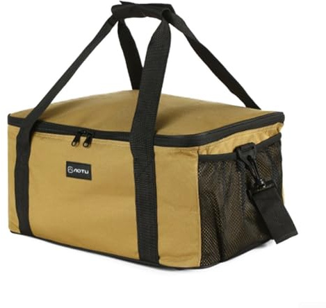 Borsa per attrezzi da cucina da 22 litri con materiale Oxford 600D impermeabile, divisori regolabili per archiviazione personalizzata, cuscino interno ammortizzante, comode opzioni di trasporto