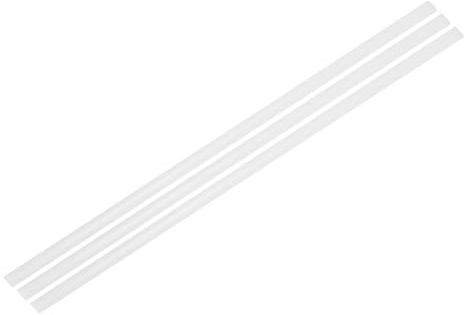 sourcing map 3 aste di saldatura in plastica bianca da 9,5 mm x 1000 mm, nastro piatto in HDPE, striscia di saldatura in plastica per riparazione di serbatoi d'acqua, carrelli elevatori, pallet