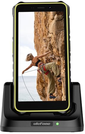 Ulefone RugKing 2 Pro Rugged Phone Desk Charging Dock Wireless Charging Station, 2-1 Phone Charger Stand, Phone Holder for Home and Office Stand
