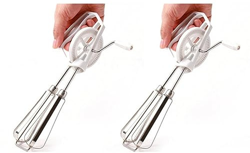 Rastapulz 2X giratorio manual mano batidor de acero inoxidable herramientas de cocina