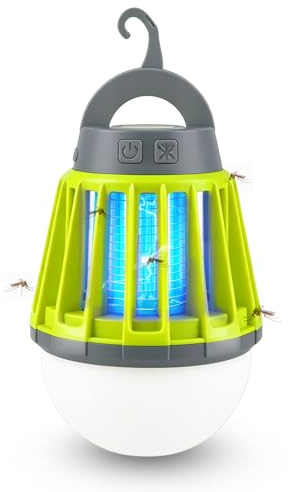 Lanterne de Camping de Lampe Anti Moustique, Lanterne Anti-moustiques IPX6 Étanche, Anti Insectes, Portable Lampe Camping LED Rechargeable USB pour Camping, Extérieur, Tentes, Jardin, Urgence