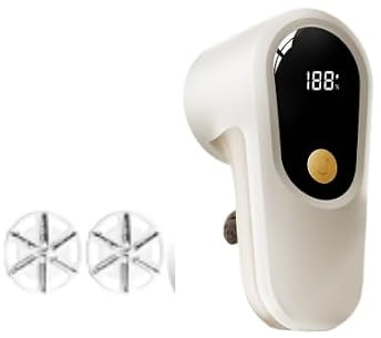 Focenat Quitapelusas Electrico, Quita Pelusas Ropa - Pantalla LED, Cable Recargable Tipo C, 3 Velocidades, Cabezal Cortador De Pelusas De 6 Hojas, Quitapelusas para Ropa,Sofás, Mantas,Cortinas,Blanco