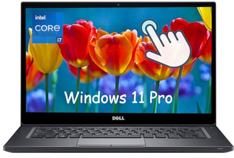 Dell Latitude 7480 Touchscreen Business Laptop, 14 FHD Notebook, Intel Core i7-7600U, 16 GB DDR4 RAM, 512 GB SSD, US QWERTY Keyboard, Windows 11 Pro (Renewed)
