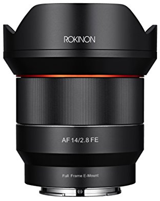 Rokinon AF 14mm F2.8 Ultra Wide Lens for Sony E Full Frame and APS-C – Autofocus, Built-in Hood, UMC Coating, Compact Design, Aspherical Elements, Low Light, Landscape, Travel Photography