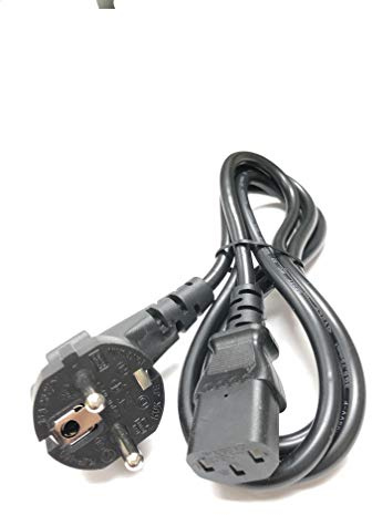 Original Kuk Je Tong Shin 5 Feet-(1.5 Meter) European Schuko CEE7/7 Plug to IEC C13,CEE7 VII Schuko to IEC 60320-C13 VDE Approved AC Power Cord for European Computers, Monitors,HDTVs Printers ect.