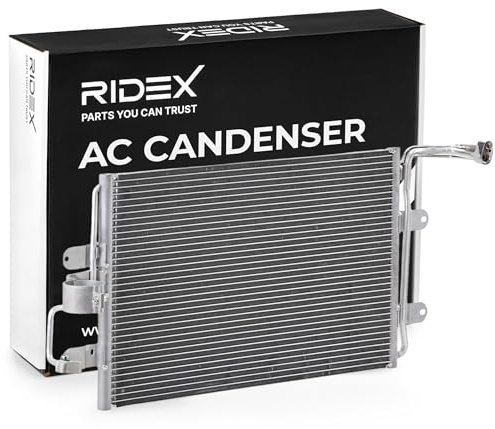 RIDEX 448C0029 Klimakondensator Klimaanlage Auto ohne Trockner Kompatibel mit VW Golf 4 Schrägheck 1J1 1J0820411B 1J0820413A 1J0820413B