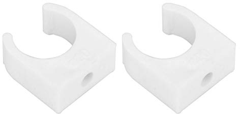 20pcs Clips Colliers de Serrage 16/20/25/32mm Tuyau en Forme de U PPR Pince Tuyau en Plastique en Aluminium Tuyau D'eau Clips Fixes Support de Tuyau D'eau Pince Clips Douille avec(20mm+screw 20pcs)