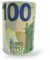 BUSDUGA Hucha XXL 4195 XXL de 100 euro-Note, hucha con billetes aprox. 21 x 15 cm