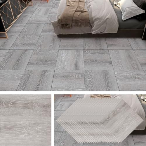 GBACHOOSE 40 piastrelle adesive per pavimenti in PVC, 30 x 30 cm, 3,6 m², autoadesive, spessore 1,3 mm, in laminato, per soggiorno, cucina, camera da letto