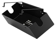 Oakywood - Untertisch Kabelmanagement - Kabelkanal Schwarz für Schreibtisch, Tisch, Stehpult - Aufklappbar, aus Metall - 15,5x60x10cm - Schwarz