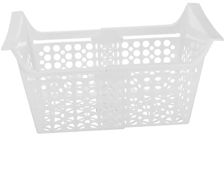 KOMBIUDA Cesta Congelador Extensible De Ajustable Para Organizador Horizontal De Refrigerador y Arcón Canasta De Almacenamiento Resistente Para Congeladores Pequeños